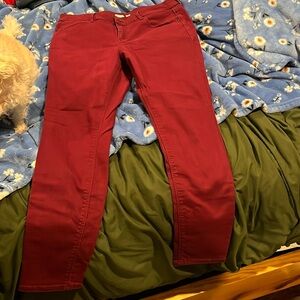 Old navy rockstar skinny jeans maroon